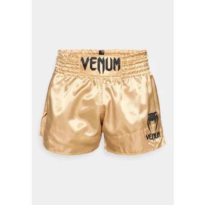 Afbeelding van Venum Classic MUAY THAI Short Korte broeken goldcoloured/black, Heren, Maat: XXL, Gold coloured/black