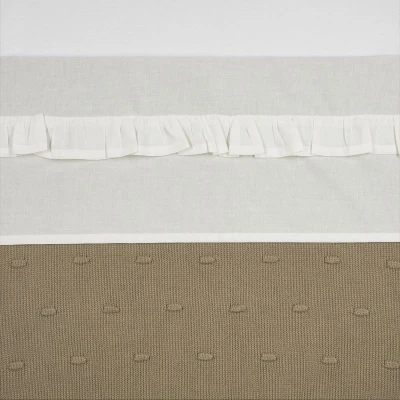 Afbeelding van Meyco Ledikantlaken Ruffle 100x150 OffWhite