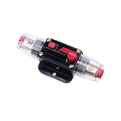 Afbeelding van Mintice 12 V 80 A motor voor in de auto, inline audio stroomonderbreker, stereo zekeringhouder, bescherming het resetten van zekering