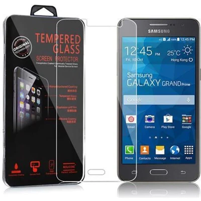 Afbeelding van Cadorabo Screenprotector geschikt voor Samsung Galaxy GRAND PRIME Pantser film Beschermende in KRISTALHELDER Geharde (Tempered) display beschermglas 9H hardheid met 3D Touch