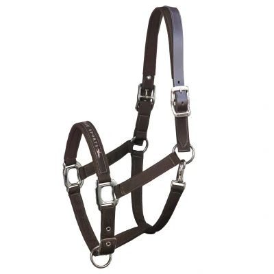 Image de Schockemöhle Licol Memphis Breakaway Nylon Chocolat Poney