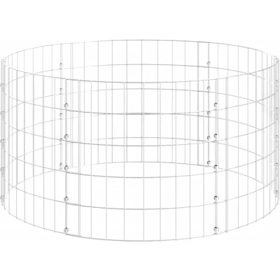 Afbeelding van vidaXL Gabion paal rond Ø100x50 cm gegalvaniseerd staal