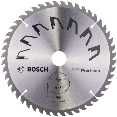 Afbeelding van Bosch Accessories Precision 2609256877 Hardmetaal cirkelzaagblad 235 x 30 mm Aantal tanden: 48 1 stuk(s)