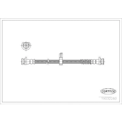 Afbeelding van CORTECO 19032280 Remslang Achteras 270 M10X1
