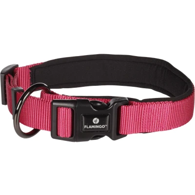 Afbeelding van Flamingo Abbi Halsband Honden Kersenrood M 45 50cm 25mm 1st 190651
