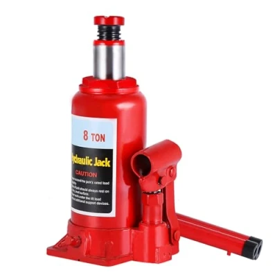 Afbeelding van hydraulische krik, draagbare verticale stempelkrik, 2T 3T 5T 8T krik van robuust staal voor auto/bestelwagen/boot/vrachtwagen (8T)