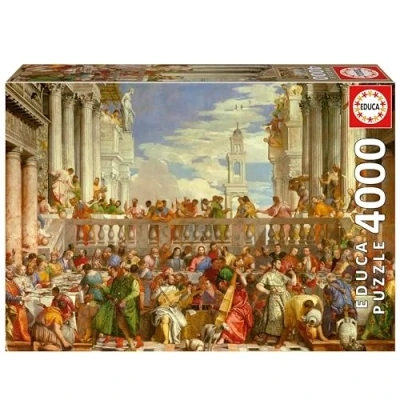 Afbeelding van EDUCA puzzel 4000 stuks HUWELIJK IN CANA PAOLO VERONESE