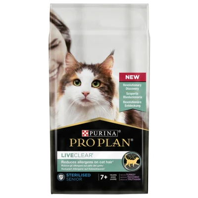 Afbeelding van Pro Plan Cat Liveclear Sterilised Senior Kattenvoer Kalkoen 1.4 kg