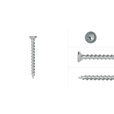 Afbeelding van Wovar Voldraadschroeven Verzinkt 4 x 50 mm Torx 20 Doos 200 stuks