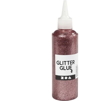 Afbeelding van Creotime Glitterlijm Zalmroze 118 Ml