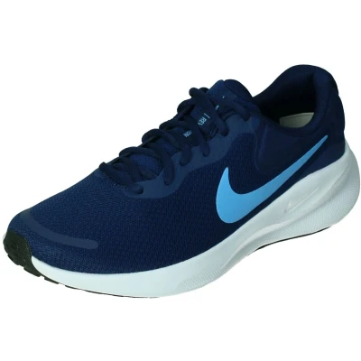 Afbeelding van Nike Performance Revolution 7 Hardloopschoenen voor op de weg, Heren, Maat: 40.5, Blue void/university blue/white/black Textiel/ synthetisch
