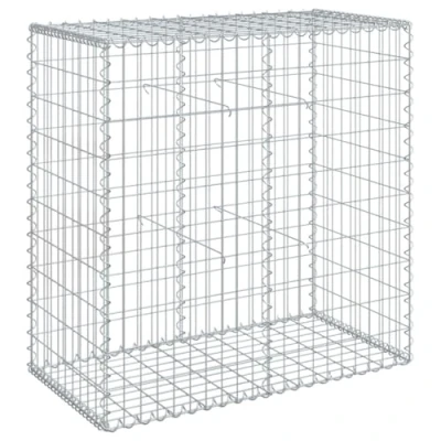 Afbeelding van vidaXL Schanskorf 100x50x100 cm gegalvaniseerd ijzer zilverkleurig