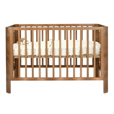 Afbeelding van Novi At Home Ledikant Philou (Ronde Hoek) 60x120 Walnut