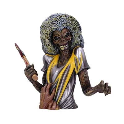 Afbeelding van Nemesis Now Iron Maiden Killers borstbox officieel gelicentieerd geel maat S 16,5 cm