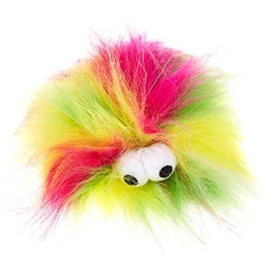 Afbeelding van Kattenspeeltje Furry Fluffy Ball geel