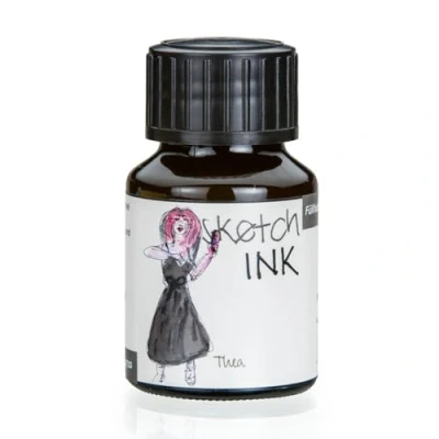 Afbeelding van Rohrer &amp; Klingner sketchINK Schrijf en tekeninkt 50 ml fles Umbra Thea