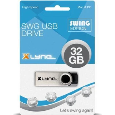 Afbeelding van Xlyne Swing USB stick 32 GB Zwart 177532 2.0
