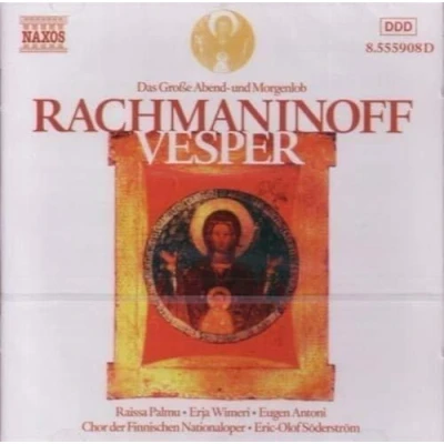 Afbeelding van Finnish National Opera Chorus, Eric Olof Söderström Rachmaninoff Vesper (CD)