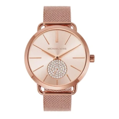 Afbeelding van Michael Kors dames Portia horloge MK3845 in de kleur Roségoud