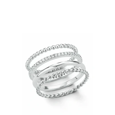 Afbeelding van s.Oliver Ring van 925 sterling zilver, 52/16,5, Metaal, zirkonia