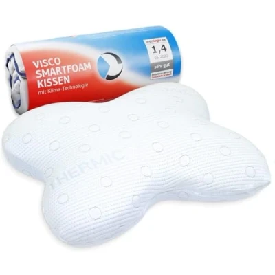 Afbeelding van Zijslaapkussen ACAMAR Orthopedisch Neksteunkussen Visco Elastisch Memory Foam Warmte Regulerende Overtrek Hoofdkussen Side Sleeping Pillow 55x47x12 cm