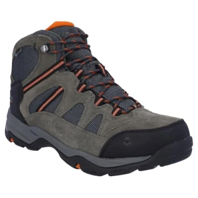 Afbeelding van HI TEC Bandera II WP Outdoorschoenen, Heren, Maat: 46, Charcoal/graphite/burnt orange Leer en textiel