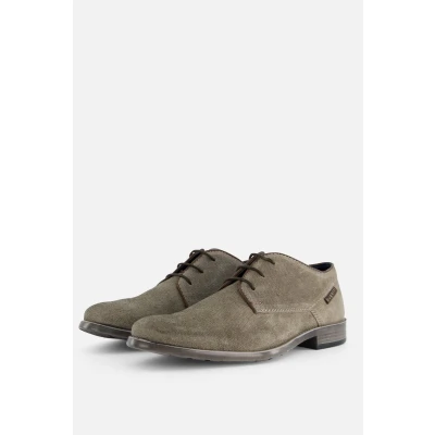 Afbeelding van bugatti Licio ECO Veterschoenen, Heren, Maat: 41, Taupe Veloursleer