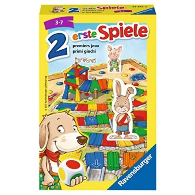 Afbeelding van Ravensburger 23354 Twee eerste spellen, verzamelspel voor 2 4 spelers, kinderspel vanaf 3 jaar, compact formaat, reisspel, ontbijtspel