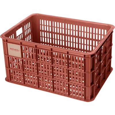 Afbeelding van Gerecyclede fietskrat Basil Crate L 40.0 liter39 x 49 26 cm terra red
