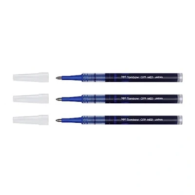 Image de TOMBOW Mines pour roller à encre, couleur de l&#039;encre: bleu largeur tracé: 0,7 mm, indélébile, pigment d&#039;encre, pointe et bille en métal paquet 12 pièce