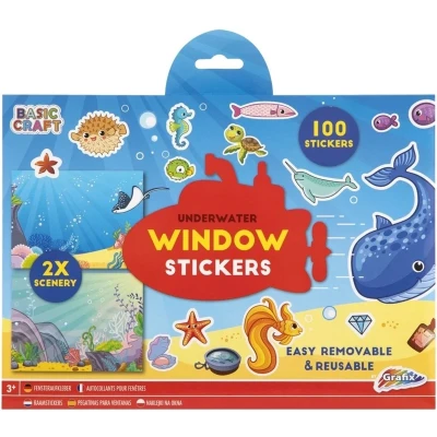 Afbeelding van Raamstickers &#039;Onderwater Leven&#039; 100 Stuks voor Kinderen Auto