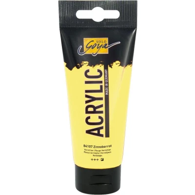 Afbeelding van Solo Goya Fluoriserend Gele Acrylverf 100ml tube Hoge kwaliteit A merk