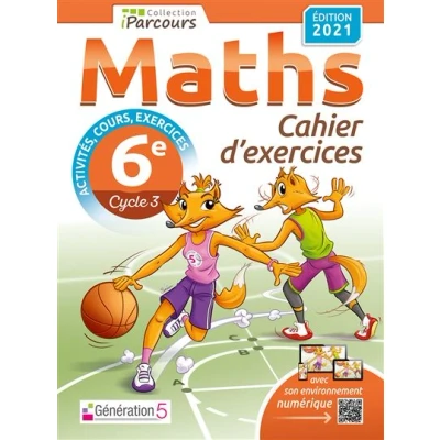 Image de Cahier d&#039;exercices iParcours maths 6e avec cours (édition 2021)
