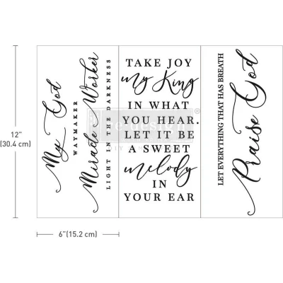 Afbeelding van Redesign Decor Transfer Scripture