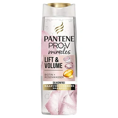 Afbeelding van Pantene Pro V Miracles Lift &amp; Volume silicone shampoo 250ml biotine rozenwater beauty, haarverzorging vrouwen siliconen vrije volume, dik haar, lang haar