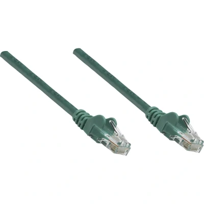 Afbeelding van Intellinet 739887 RJ45 Netwerkkabel, patchkabel CAT 6 S/FTP 1.50 m Groen Folie afscherming, Afscherming gevlochten, Halogeenvrij 1 stuk(s)