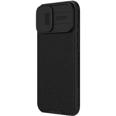 Afbeelding van Nillkin CamShield Magnetisch Hoesje Geschikt voor Apple iPhone 16 Compatibel met MagSafe Camera Slider Back Cover Extra Bescherming Zwart