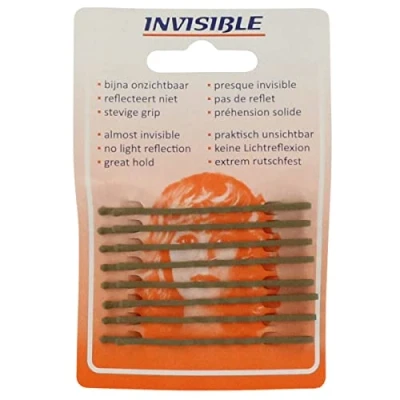 Afbeelding van Invisible Haarschuifjes Blond Lang 65mm 8 Stuks