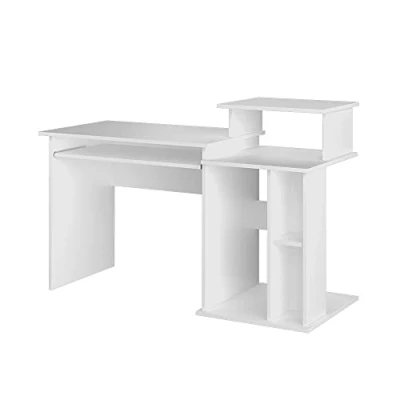 Afbeelding van Vicco Bureau Jan, Wit, 130 x 55 cm