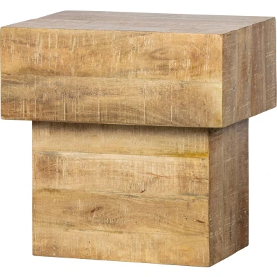 Afbeelding van Basiclabel Balk Too Salontafel Hout Naturel 50x50x35