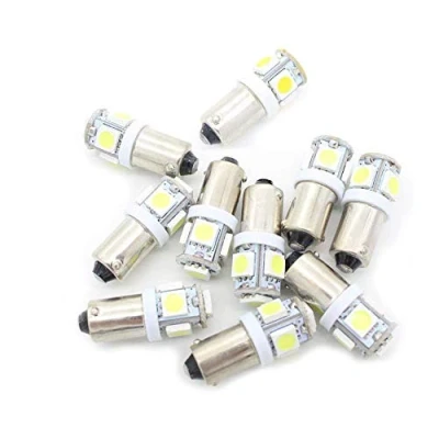 Afbeelding van Boomboost 10 stuks 5SMD 5050 LED T11 BA9S wit T4W 182 1445 H6W 53 lampen auto wiglamp wedge licht