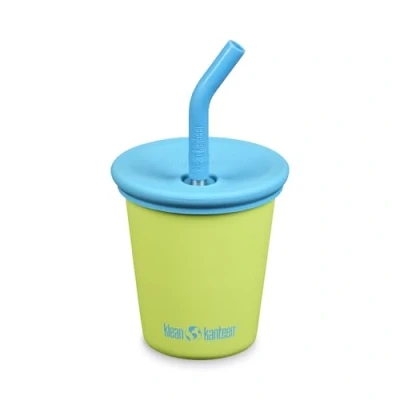 Afbeelding van Klean Kanteen Kid Drinkbeker met Rietjesdeksel 296ml./ 10oz Juicy Pear