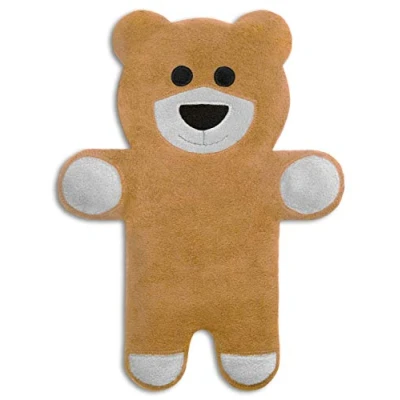 Afbeelding van Warmtekussen voor het lichaam Leschi graankussen (let op geen kersenpitten!) met biologische tarwe teddy beige magnetron en oven