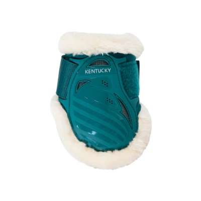 Image de Kentucky Protège Boulets Young Horse Vegan Sheepskin Émeraude XS