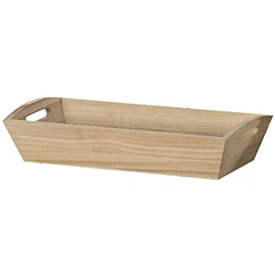Afbeelding van Artemio Houten mand, rechthoekig, hout, beige, 28 x 9 14 cm