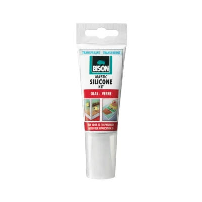 Afbeelding van Bison siliconenkit glas transparant 60 ml