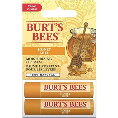 Afbeelding van Burt&#039;s Bees Lippenbalsem Multipack, Chapstick Lippenbalsems Met Honing &amp; Bijenwas, Duo Value Pack, 2x4.25g