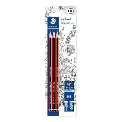 Afbeelding van Staedtler 110 HBBK3D Tradition Potlood HB, 3 stuks