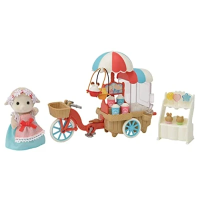 Image de Poupée Sylvanian Families La Maman Mouton Et Son Stand De Popcorn