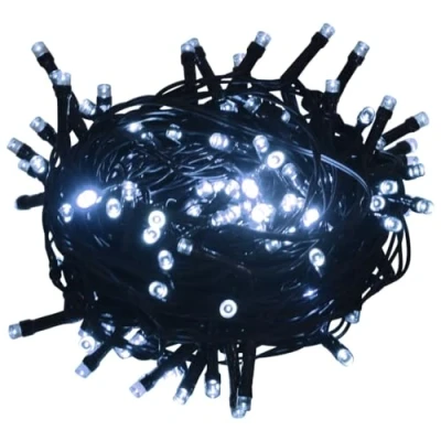 Afbeelding van vidaXL Led lichtsnoer, 300 leds, koudwit, 30 m, pvc